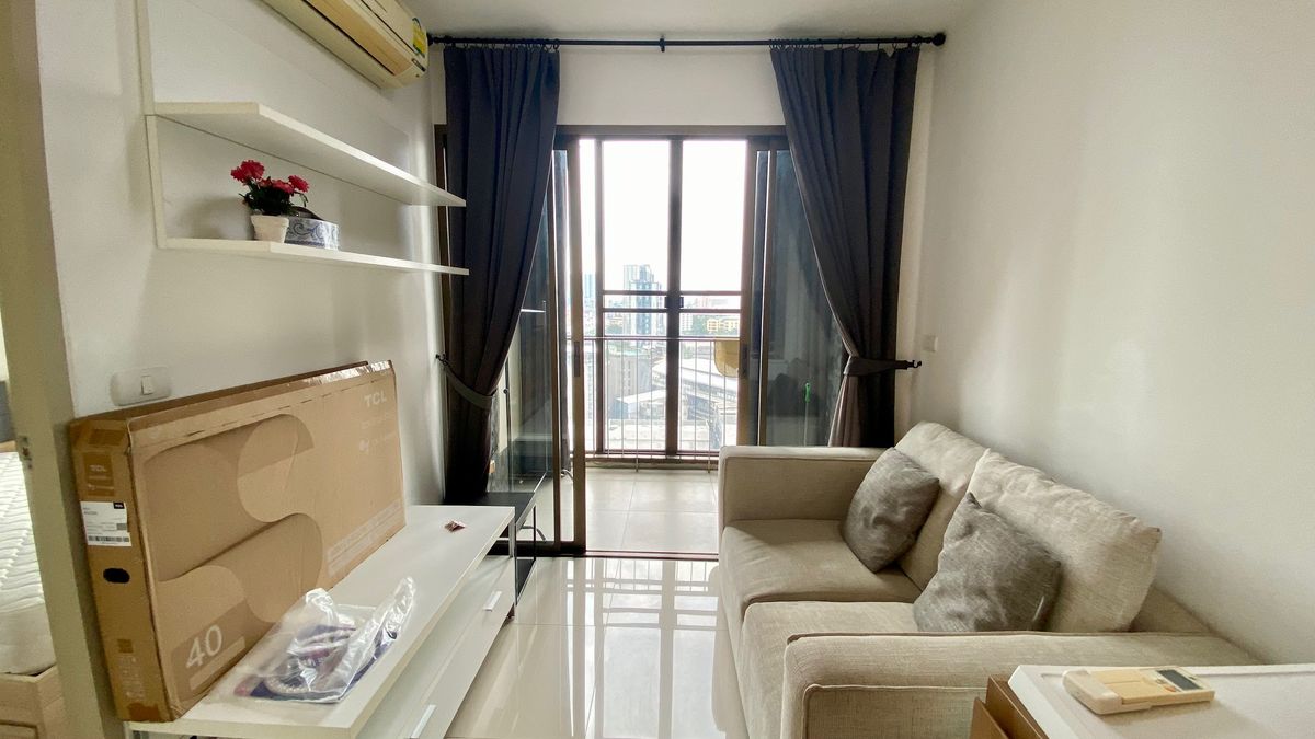 For RentCondoOnnut, Udomsuk : 1 bed 1 bath 35 sqm condo at Ideo Mix Sukhumvit 103 for rent 13,500THB per month, Udom Suk BTS station