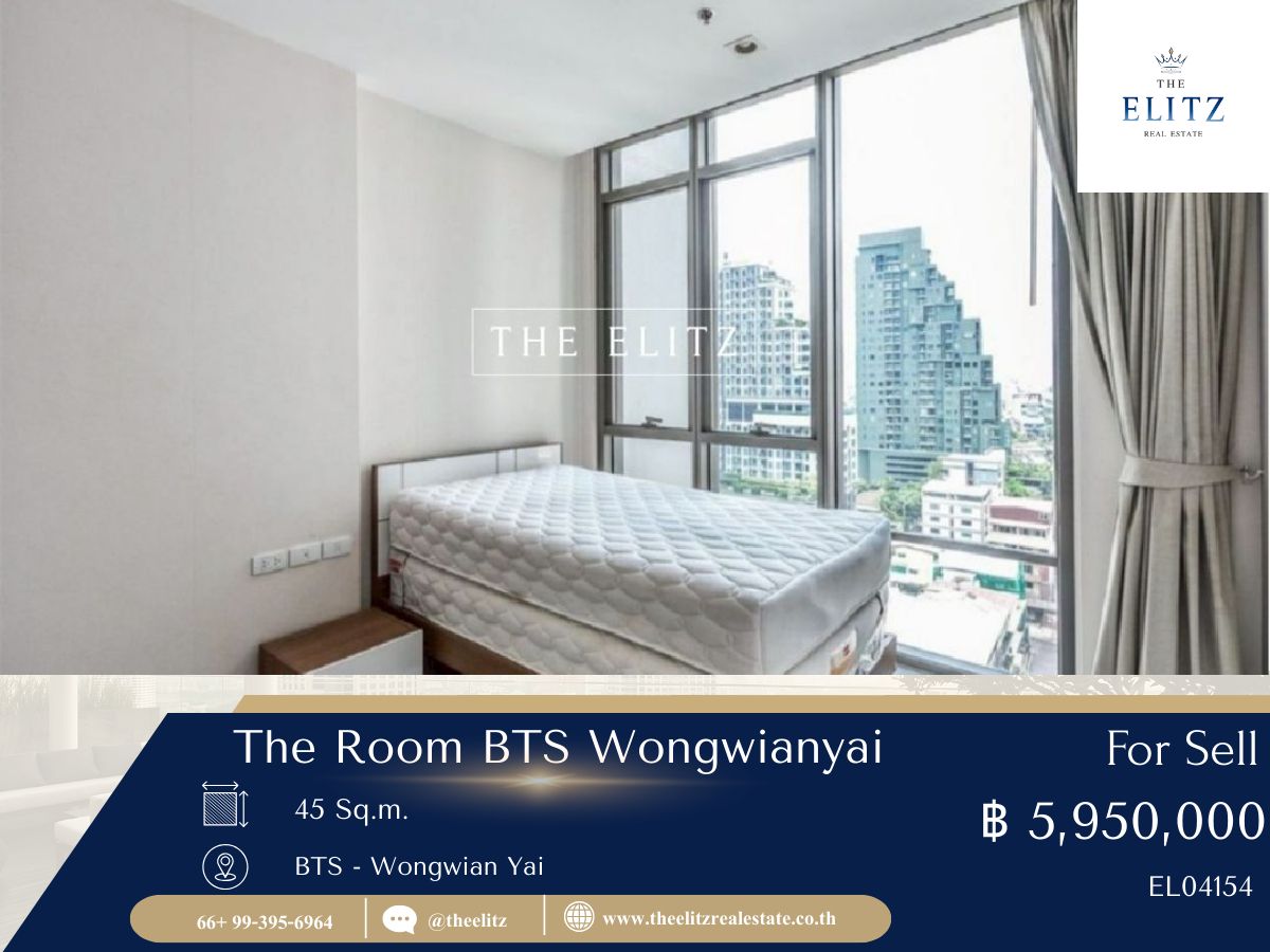 For SaleCondoWongwianyai, Charoennakor : ✨ Special opportunity !! The Room BTS Wongwianyai Gold Location Room Ready to transfer 💯