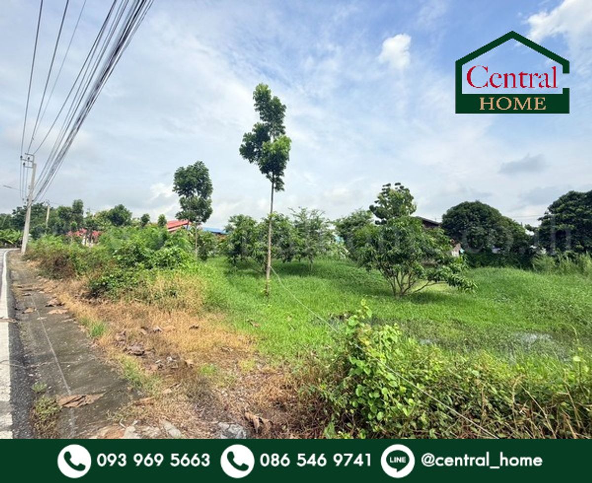 For SaleLandChaengwatana, Muangthong : Vacant land 266 sq.wah, Tha It 15, Tan one intersection - Bang Bua Thong Temple, Nonthaburi