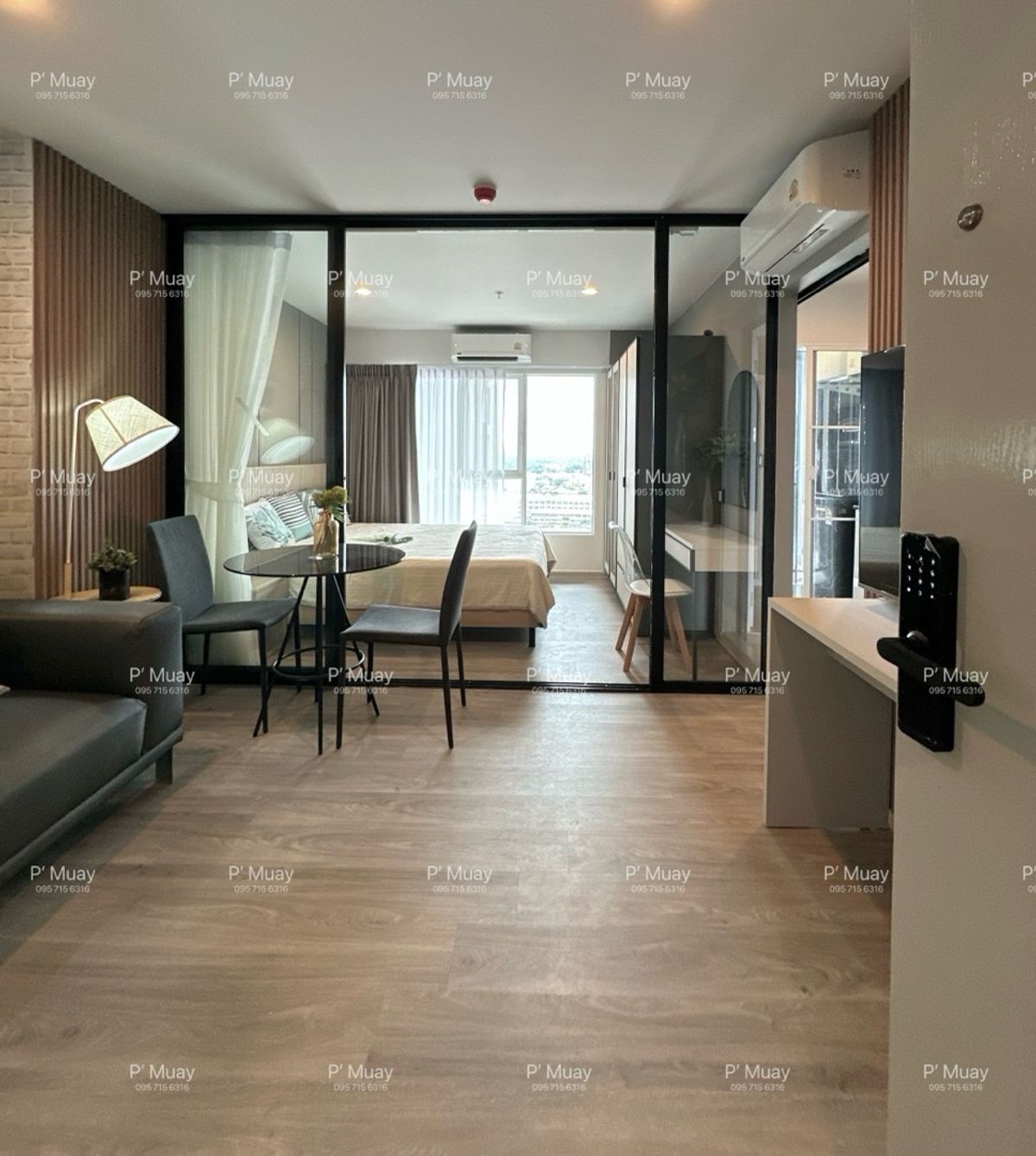 For RentCondoBangna, Bearing, Lasalle : For rent 🍃 Special front plan 🅰️ #unique, beautiful, new style, unboxing 📱Digital Door Lock📱 #regenthomebangna 📍 There is a 10 kg washing machine ❤️ Rent 13,000 baht