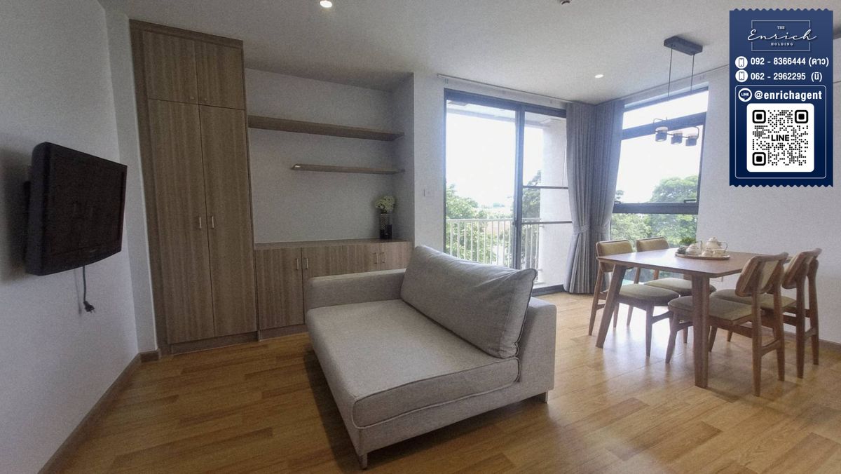 For RentCondoSamut Prakan,Samrong : 💙 Rent Rosewood Sridaan, a large room ready to enter MRT Sri Bearing 💙 Tel. 062-2962295 Ni // Line ID: @enrichagent