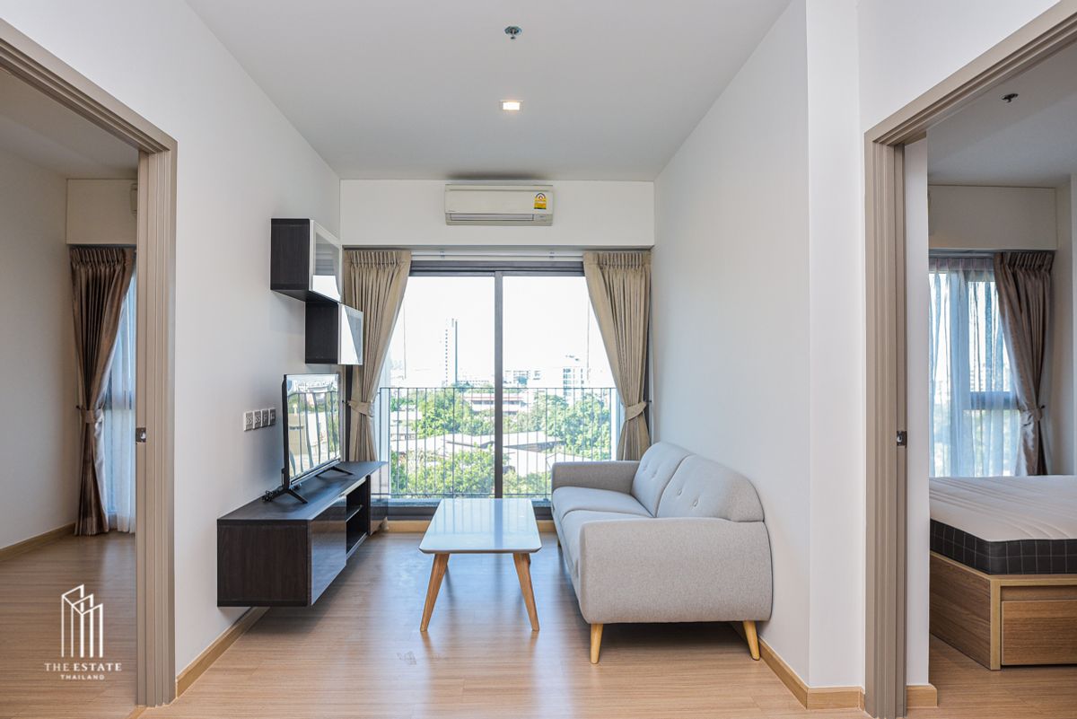 For RentCondoOnnut, Udomsuk : For Rent WhizDom Connect, 42.5 sq.m. wide room with garden views and green areas open, more airy than general rooms @22,000 BAHT