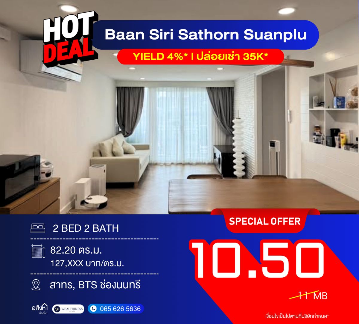 ขายคอนโดสาทร นราธิวาส : 📍Baan Siri Sathorn Suanplu (บ้าน สิริ สาทร สวนพลู) 