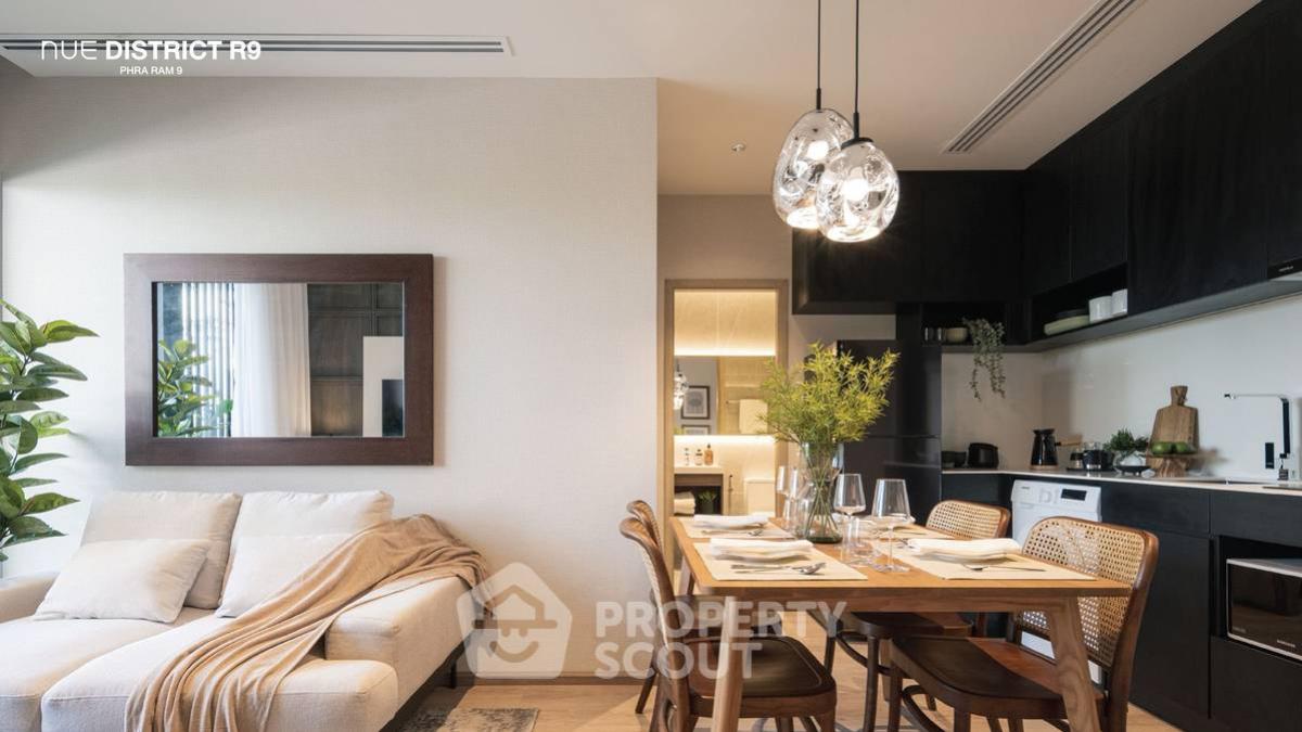 For SaleCondoRama9, Petchburi, RCA : 2-BR Condo at Nue District R9 near MRT Phra Ram 9