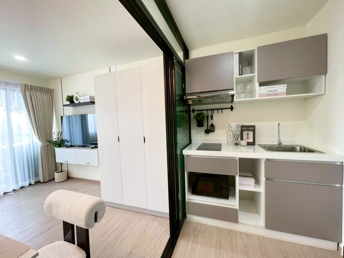 ขายคอนโดมีนบุรี-ร่มเกล้า : K-6536 ขาย ! คอนโด WELA รามคำแหง 186 ตกแต่งใหม่ พร้อมอยู่ ติด MRT เคหะรามคำแหง