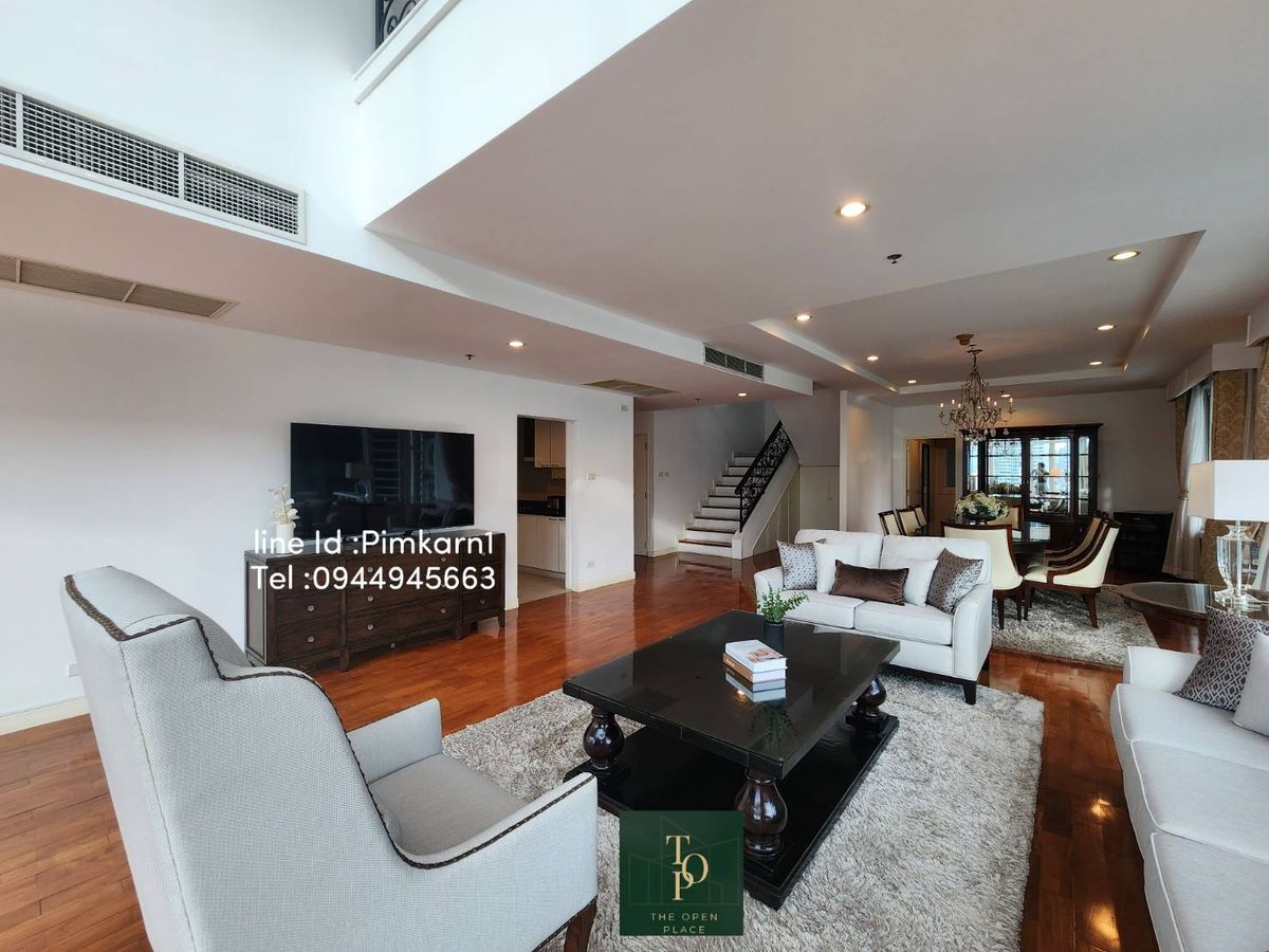 For RentCondoSukhumvit, Asoke, Thonglor : Baan Siri 24 & LT; & LT; 4 Bedrooms for RENT & GT; & GT; Duplex📍LoCation: 500m. To BTS Phong: Fully Furnished