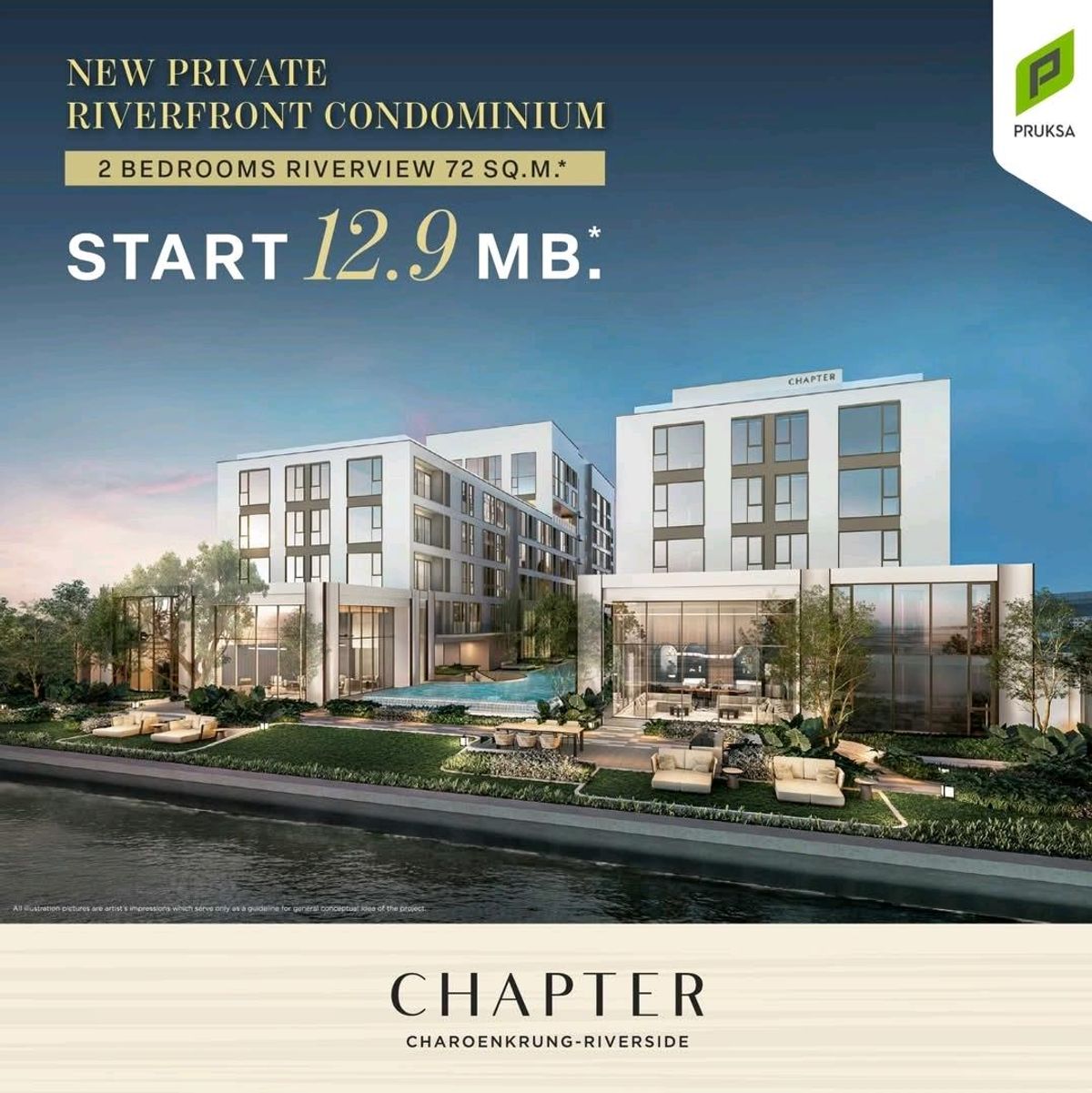 For SaleCondoSathorn, Narathiwat : 𝙉𝙀𝙒📍CHAPTER Charoenkrung-Riverside New Private Riverfront Condominium.