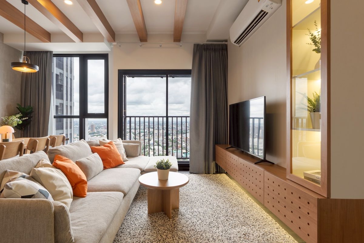 CondoSukhumvit, Asoke, Thonglor : ✅️ (newly decorated room) 2 Bedroom 2 Bathroom 66 SQM. Park Origin, Thonglor, luxury condo in the heart of Thonglor Real room picture !!