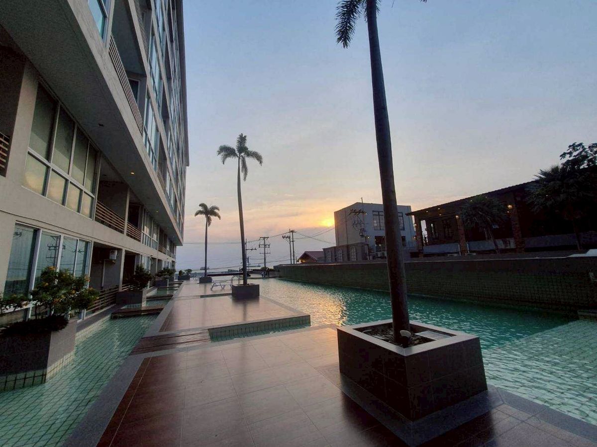 For RentCondoPattaya, Bangsaen, Chonburi : Rent now !!! 🔥🔥🔥 🎉Musselana Condo Pattaya: Musline Condo Pattaya 🎉 Floor 3, 62.45 sqm. 1 bedroom, 2 bathrooms, 1 living room, Line @bzproperty
