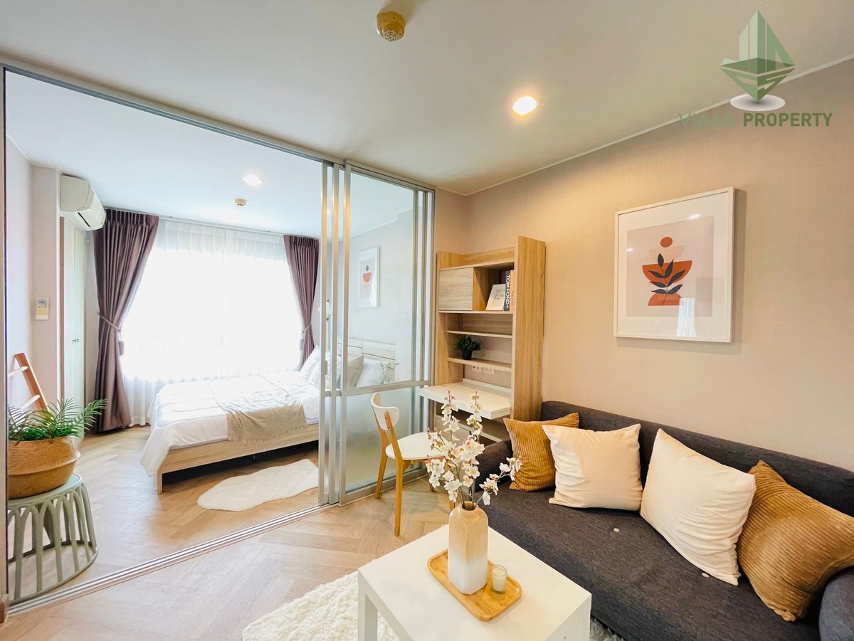 CondoOnnut, Udomsuk : LPN Condo for rent 46 views. Full furniture, just renovated, the whole room is very beautiful, ready to cover the fishbone floor.