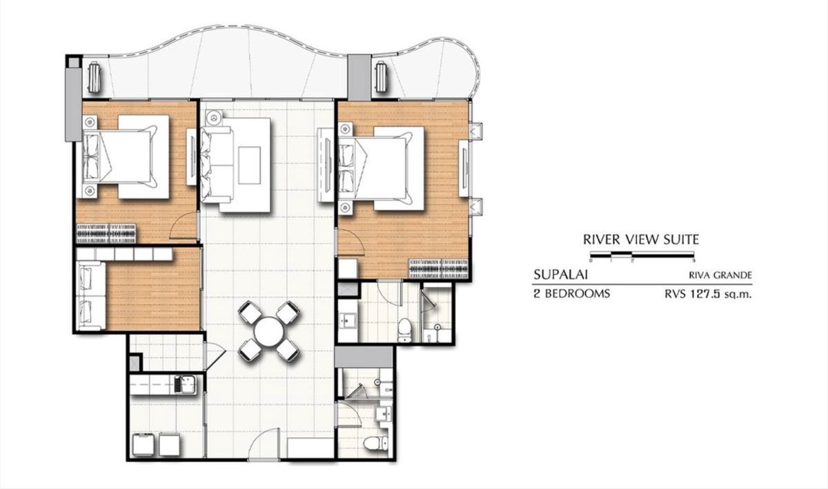 For RentCondoRama3 (Riverside),Satupadit : For rent ✨ Supalai Riva Grande ✨ 2 bedrooms, 2 bathrooms, fully furnished and equipped, near Central Rama 3