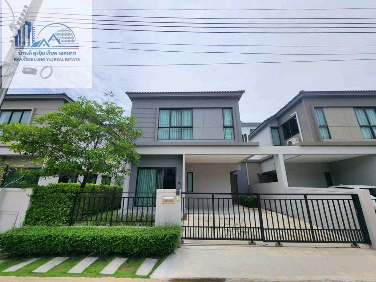For RentSamut Prakan,Samrong : Single house for rent at V Compound Bangna 💯🌏🎡 