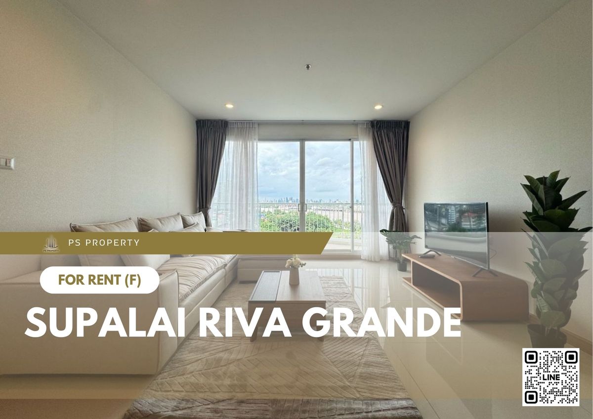 For RentCondoRama3 (Riverside),Satupadit : For rent ✨ Supalai Riva Grande ✨ 2 bedrooms, 2 bathrooms, fully furnished and equipped, near Central Rama 3