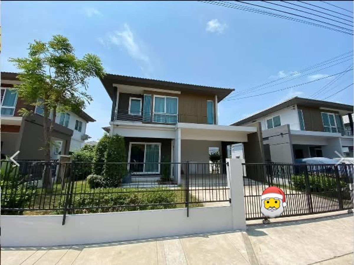 For RentHouseRathburana, Suksawat : 🏡 Detached house for rent Pruek Lada Pracha Uthit 90 with 3 bedrooms, 2 bedrooms, 2 bathrooms, good condition, good condition in the quality project from Land and House