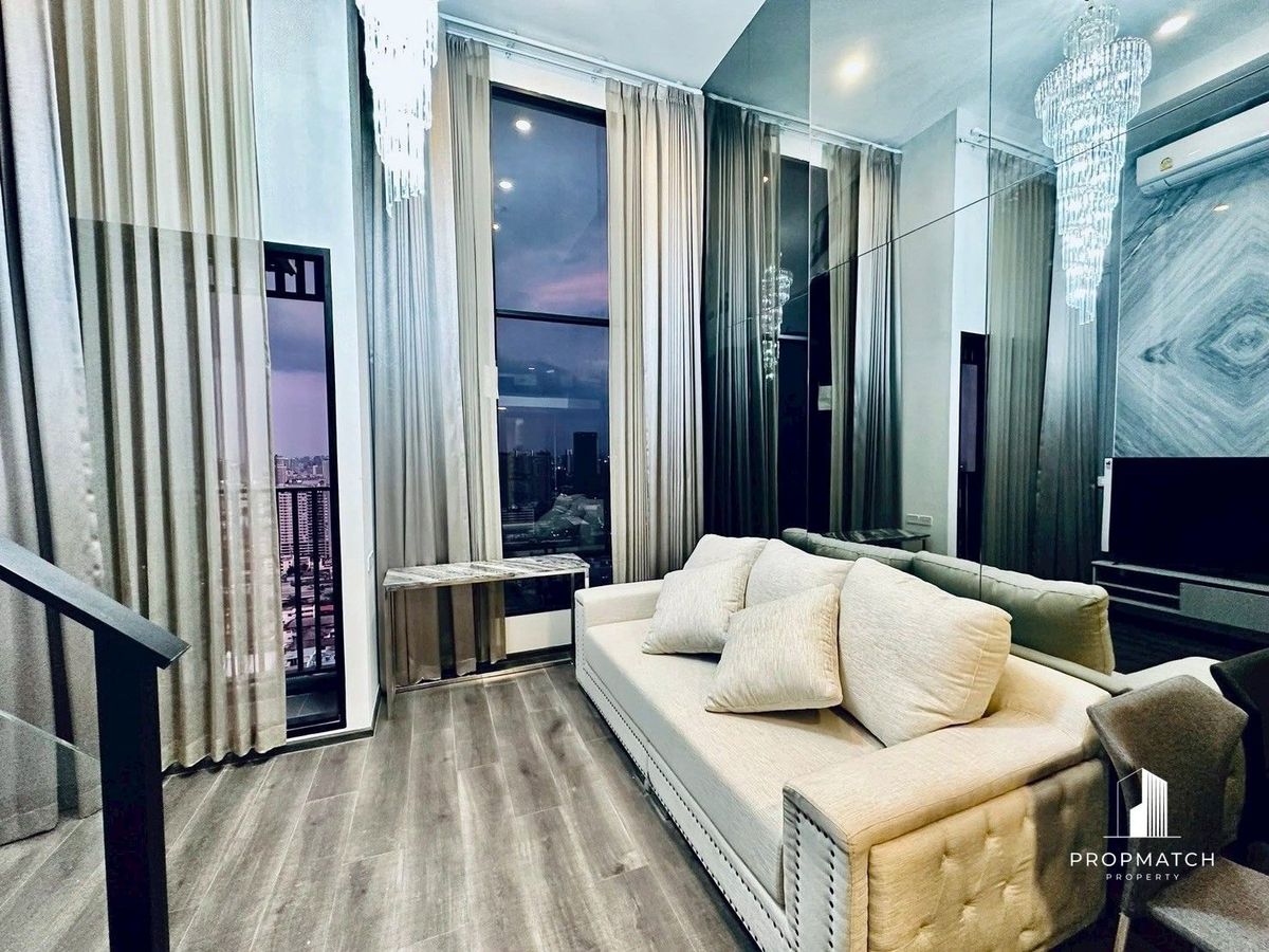 ให้เช่าคอนโดเกษตรศาสตร์ รัชโยธิน : ✨Flash Deal ✨KnightsBridge Space Ratchayothin( Duplex 1Bed 1Bath 37SQM.) แต่งครบพร้อมอยู่ !! เพียง 28,000บาทต่อเดือน Tel.0981315848 @propmatch
