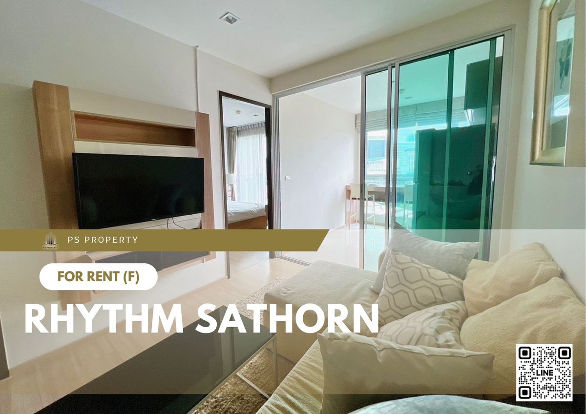 For RentCondoSathorn, Narathiwat : For rent ✨ Rhythm Sathorn ✨ Fully furnished and equipped, near BTS Saphan Taksin