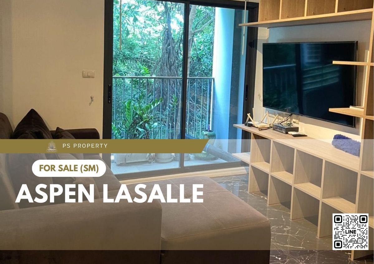 For SaleCondoBangna, Bearing, Lasalle : Urgent sale ✨ Aspen Lasalle ✨ Fully furnished and equipped, near the MRT Yellow Line.