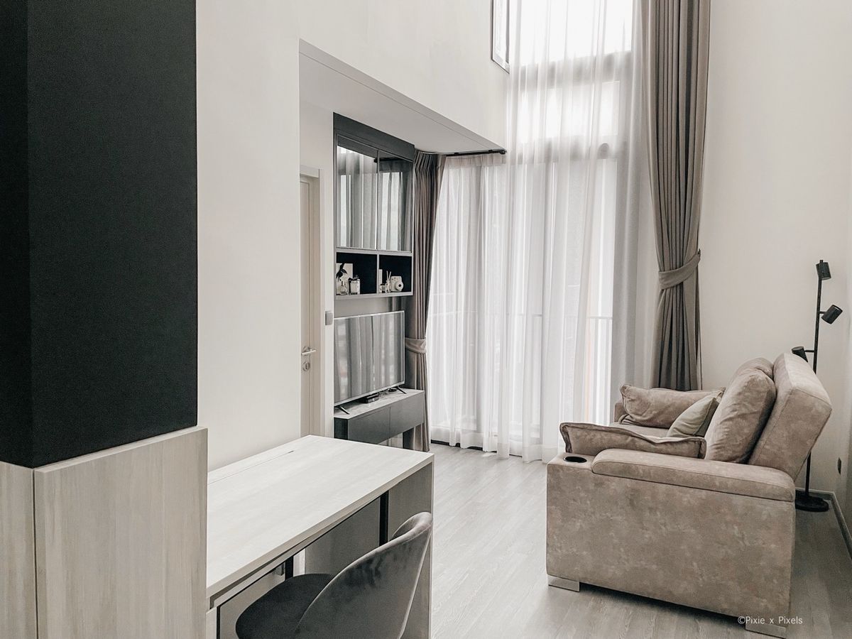 ขายคอนโดอ่อนนุช อุดมสุข : *ขายพร้อมผู้เช่า* The Line Sukhumvit 101 Duplex 1BR 43.25 ตรม. ห้องสวย ชั้น 37 ทิศเหนือ ราคาขาย 6.9ลบ รวมค่าธรรมเนียมทุกอย่างถึง 6/2026