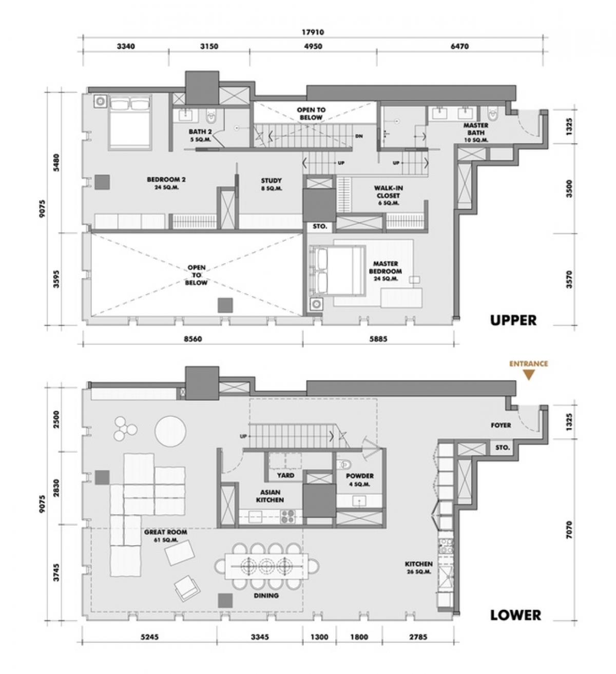 ขายคอนโดสาทร นราธิวาส : Duplex ONE Price‼️ชั้นสูง วิวโปร่ง ราคาดีที่สุด ห้องใหม่‼️