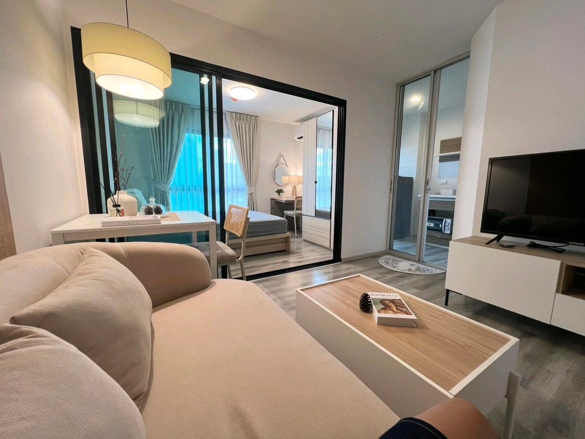 For SaleCondoBangna, Bearing, Lasalle : Urgent sale 📍 The Excel Bearing 📍 Fully furnished and equipped with appliances, near BTS Bearing