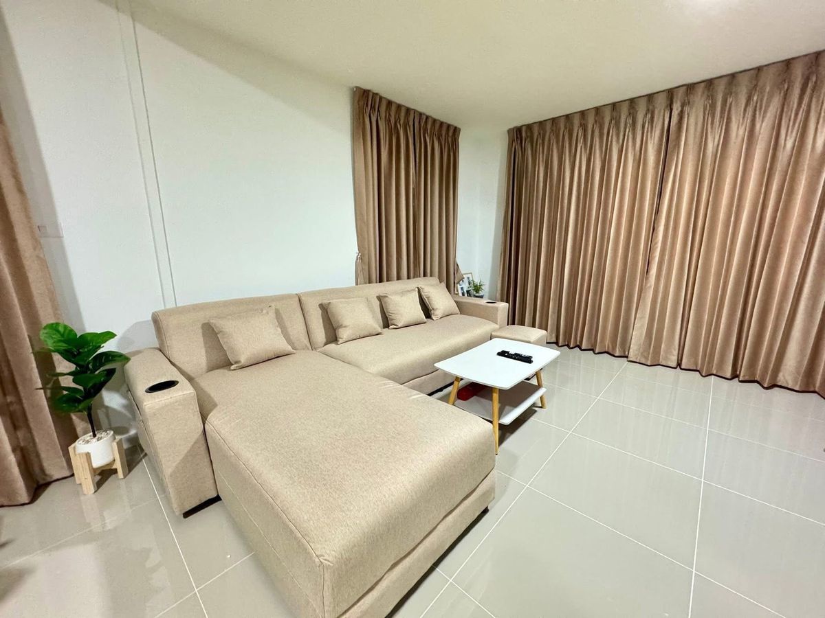 For RentTownhomePathum Thani,Rangsit, Thammasat : Single house for rent ✨ Baan Pruksa Rangsit-Avenue 2 ✨ 3 bedrooms, 2 bathrooms, fully furnished and equipped with appliances.