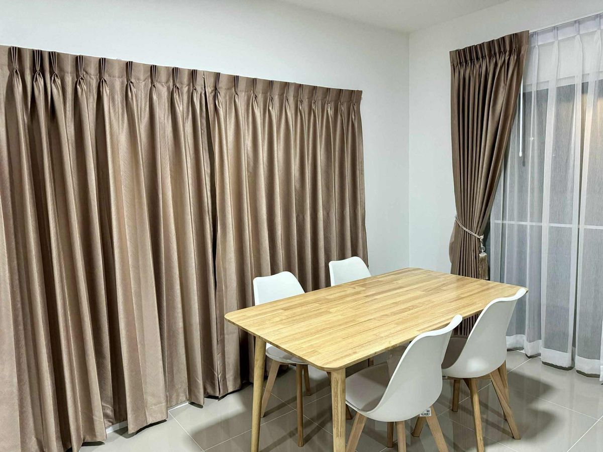 For RentTownhomePathum Thani,Rangsit, Thammasat : Single house for rent ✨ Baan Pruksa Rangsit-Avenue 2 ✨ 3 bedrooms, 2 bathrooms, fully furnished and equipped with appliances.