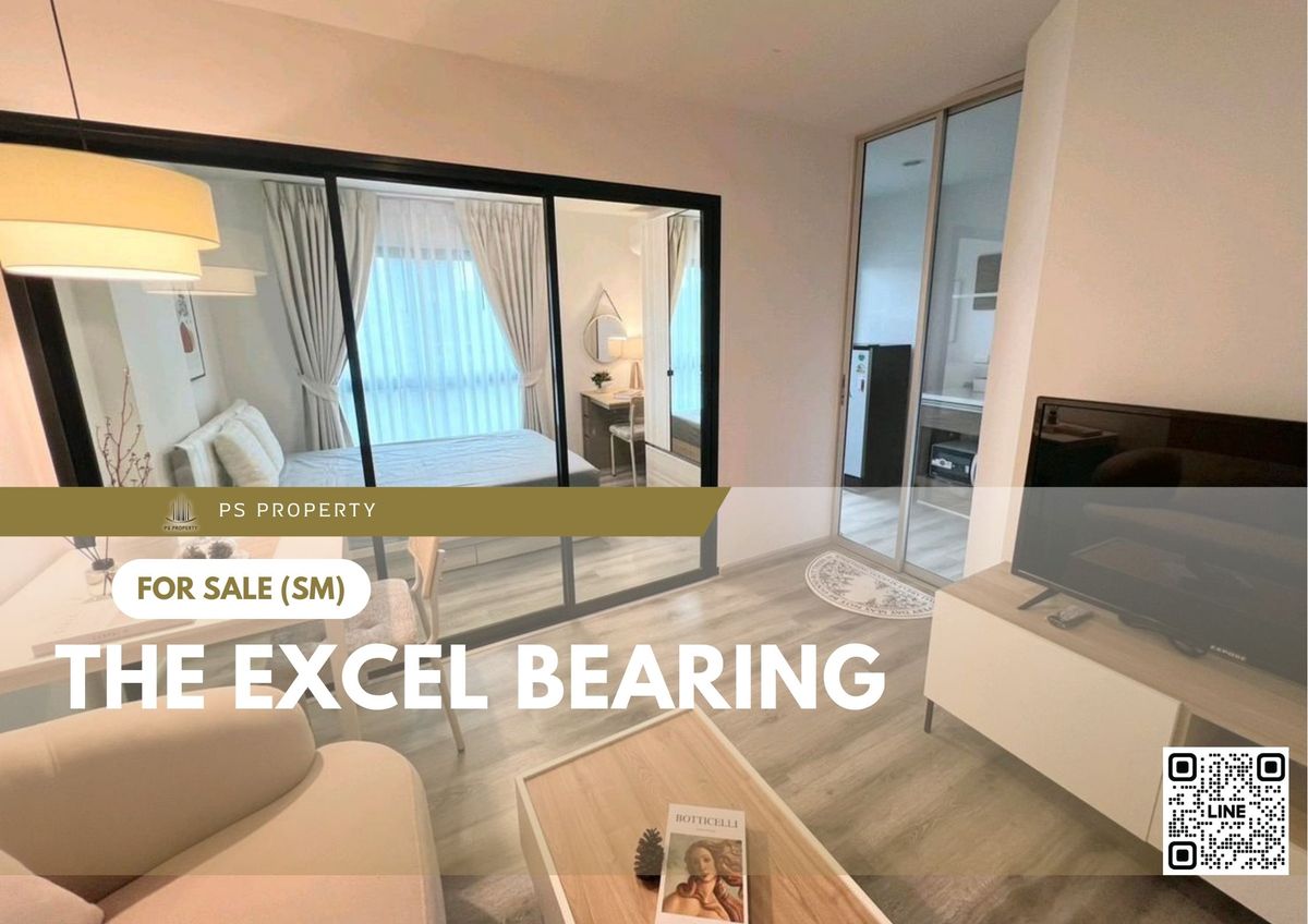 For SaleCondoBangna, Bearing, Lasalle : Urgent sale 📍 The Excel Bearing 📍 Fully furnished and equipped with appliances, near BTS Bearing