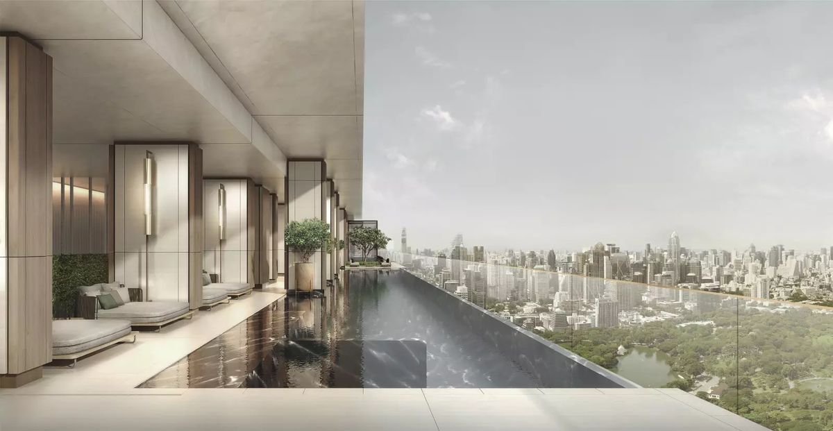 For SaleCondoSilom, Saladaeng, Bangrak : ♢ Rare Unit ♢ 55+ Floor | Size 144.77 sq.m. | 2 Bedrooms 2 Bathrooms | Near Silom Station (MRT)