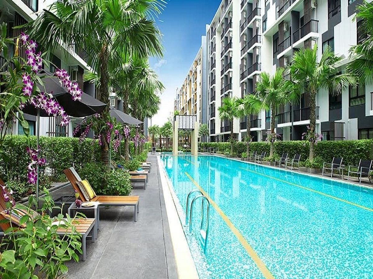 For SaleCondoBangna, Bearing, Lasalle : I Condo Sukhumvit 105 Row Rise Condo to Siam Completely decorated Can only come in No need to have a down payment Just have a single salary slip