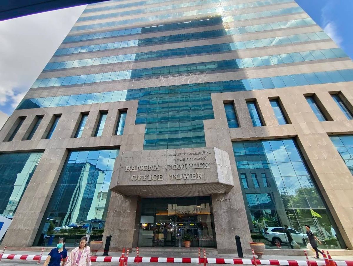 ให้เช่าสำนักงานบางนา แบริ่ง ลาซาล : ให้เช่าออฟฟิศสำนักงานพร้อมใช้ Bangna Complex Office Tower   พื้นที่ 303 ตร.ม. | วิวถนนบางนา-ตราด | ชั้น 6 