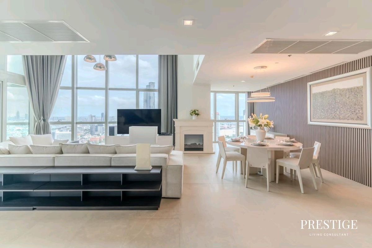 ให้เช่าคอนโดวงเวียนใหญ่ เจริญนคร : 📌For RENT เช่า | The River Condominium - 4BR (330 sqm) Duplex 260,000 THB