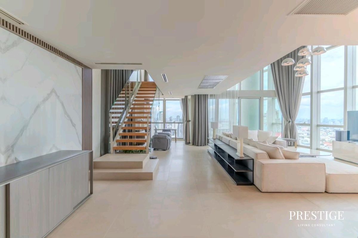ให้เช่าคอนโดวงเวียนใหญ่ เจริญนคร : 📌For RENT เช่า | The River Condominium - 4BR (330 sqm) Duplex 260,000 THB