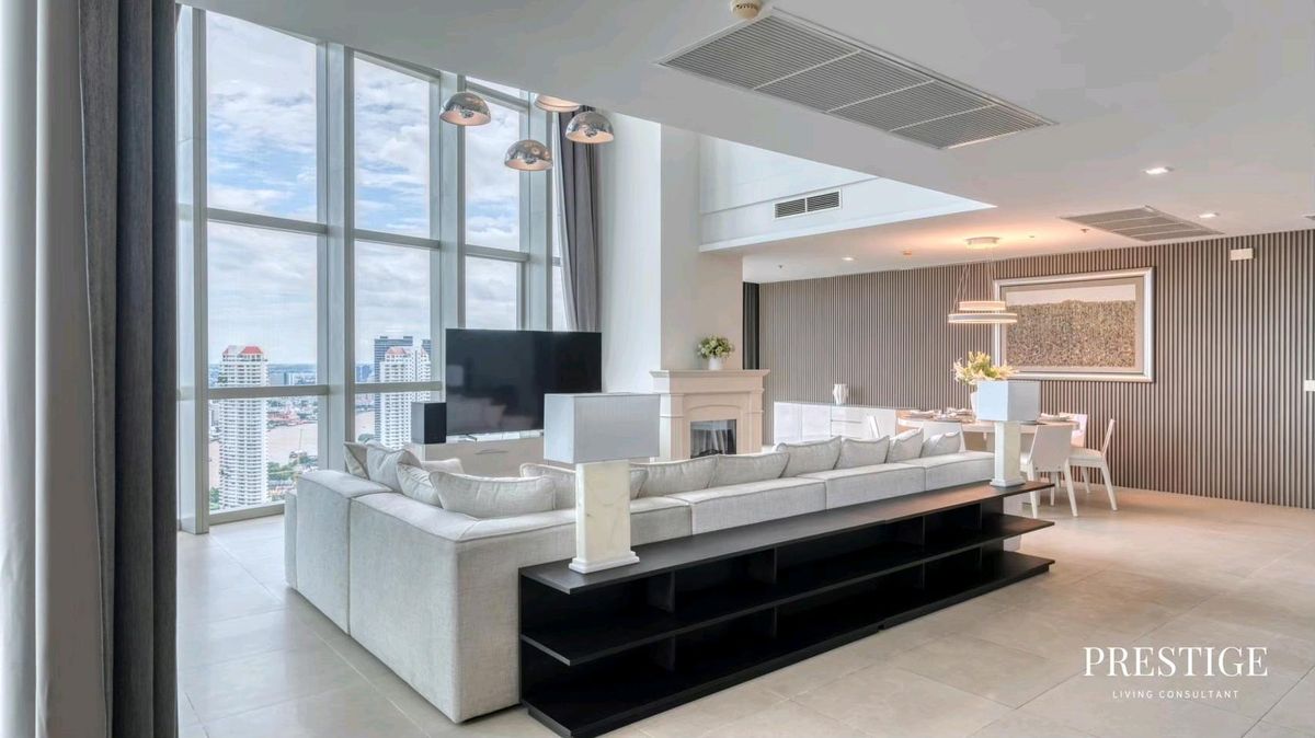 ให้เช่าคอนโดวงเวียนใหญ่ เจริญนคร : 📌For RENT เช่า | The River Condominium - 4BR (330 sqm) Duplex 260,000 THB