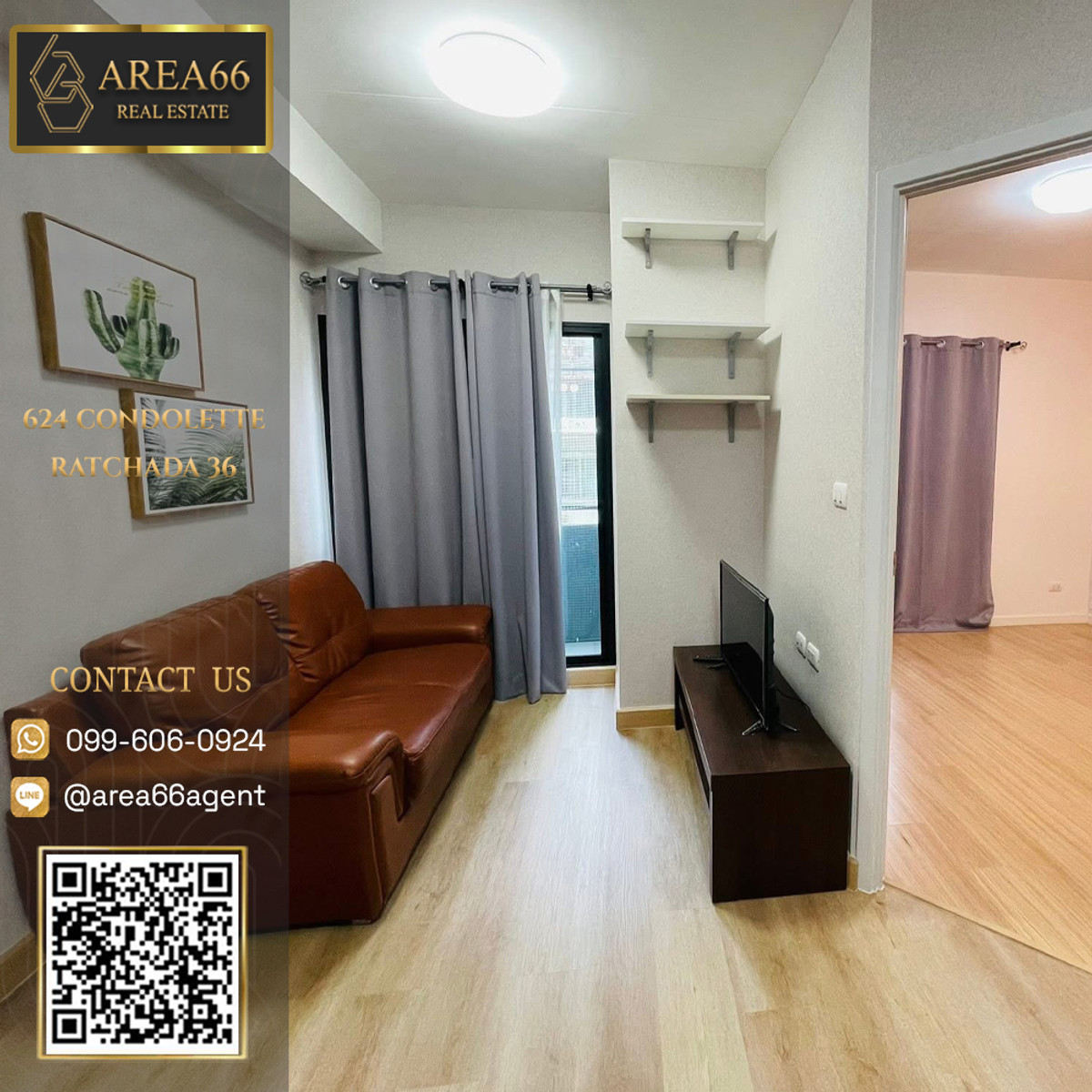 For SaleCondoRatchadapisek, Huaikwang, Suttisan : 🔥 For sale !! Condo 624 Condolette Ratchada 36