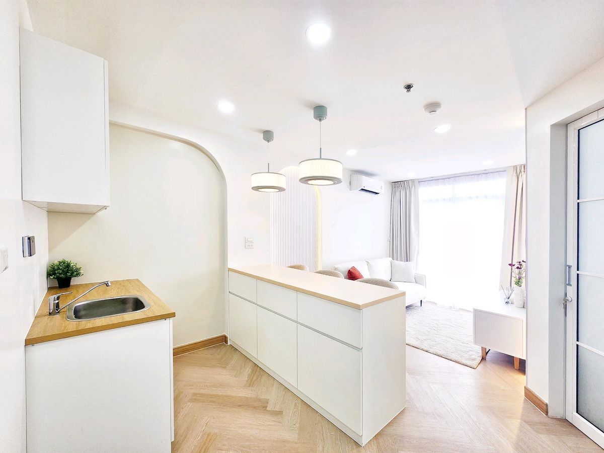 For SaleCondoRamkhamhaeng, Hua Mak : The most beautiful room in the corn pod project Have been in this post, 2 bedrooms, 1 water that is rare, beautiful, beautiful