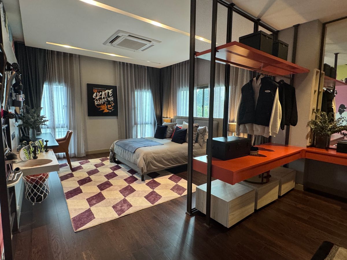 ขายบ้านพระราม 5 ราชพฤกษ์ บางกรวย : Bangkok Boulevard Signature Rama 5 บ้านตัวอย่าง ตบแต่งพร้อมเข้าอยู่ มีเครื่องปรับอากาศทุกห้อง