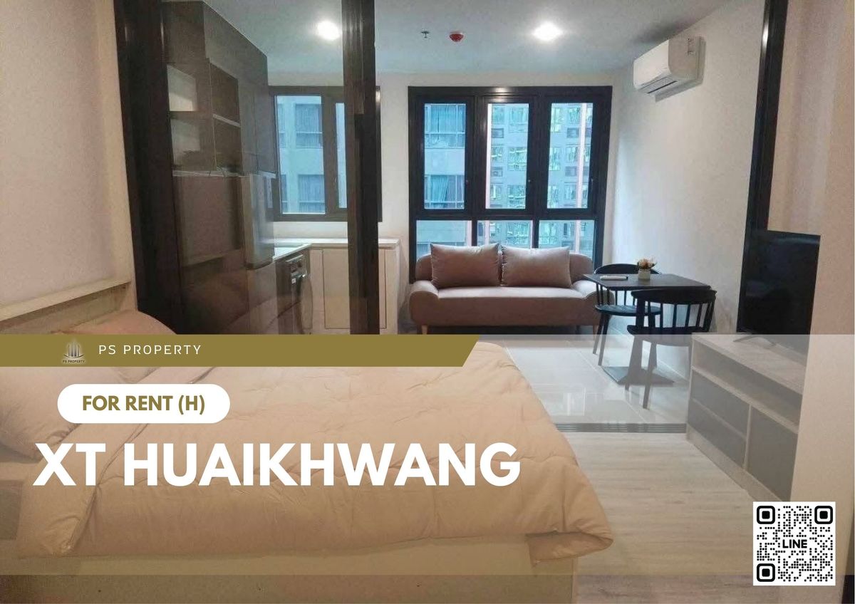For RentCondoRatchadapisek, Huaikwang, Suttisan : For rent ✨ XT HUAIKHWANG ✨ Fully furnished and equipped, near MRT Huai Khwang