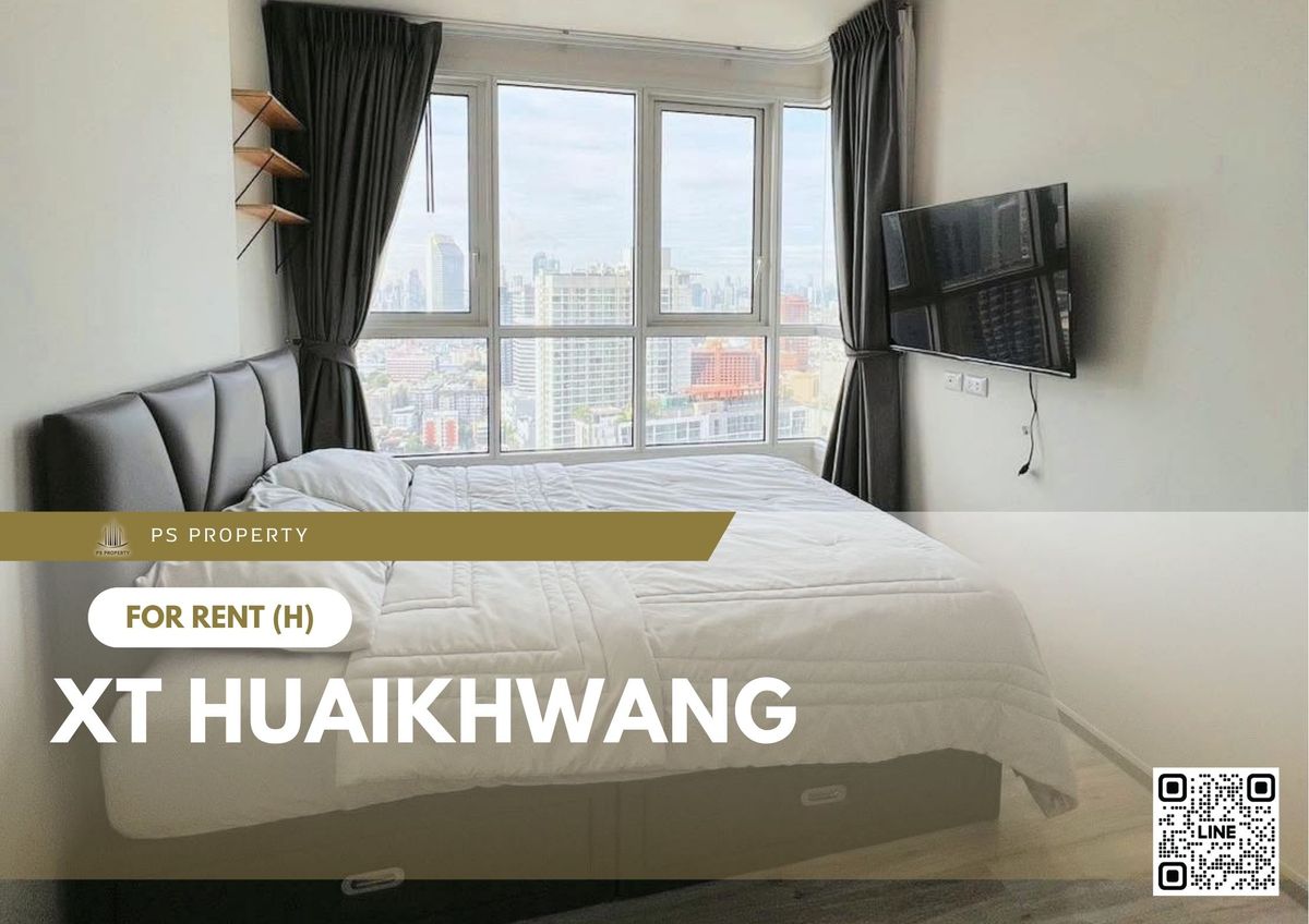 For RentCondoRatchadapisek, Huaikwang, Suttisan : For rent 📍 XT HUAIKHWANG 📍 Fully furnished and equipped, near BTS Huai Khwang