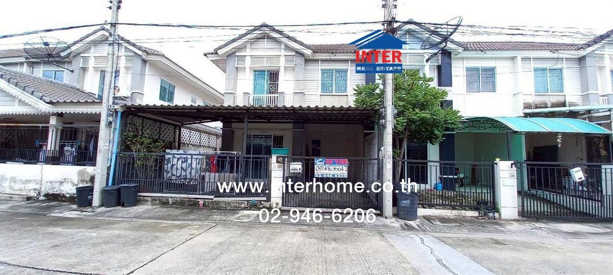For SaleTownhomePathum Thani,Rangsit, Thammasat : 2 -story townhouse 25.4 sq.w., Pruksa Ville 41 Village Tiwanon-Rangsit, Tiwanon Road, Bang Kadi Road Mueang Pathum Thani, Pathum Thani