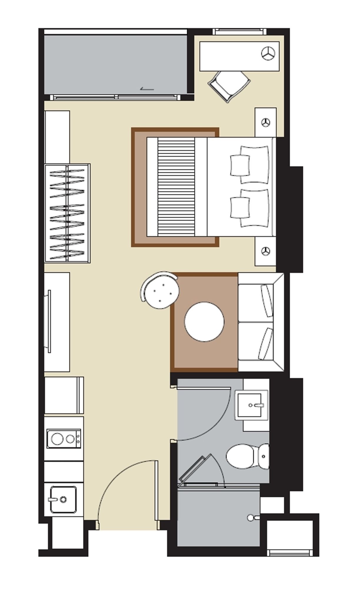 For SaleCondoLadprao, Central Ladprao : WHIZDOM Avenue Ratchada - Ladprao / Studio (Sale with Tenant), Wisse Dom Avenue, Ratchada - Lat Phrao / Studio (Sale with Toppers) TARN070
