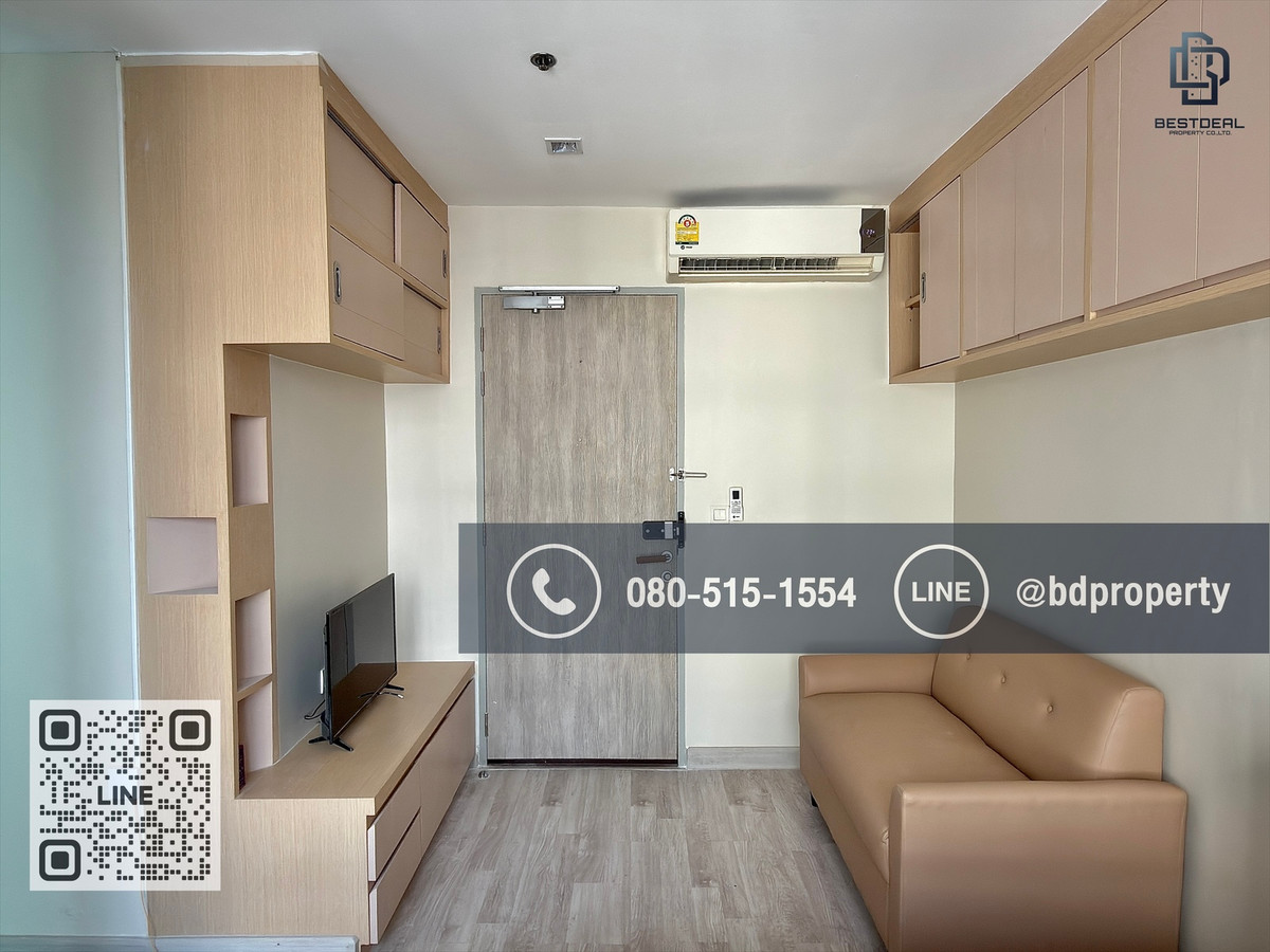 For RentCondoRama9, Petchburi, RCA : Bestdeal for rent now !!! Price 14,000/month only. Studio 22 sqm. Furniture and electrical appliances are ready to move in “IDEO Mobi Rama 9“, near MRT and Central Rama 9, only 80 m.