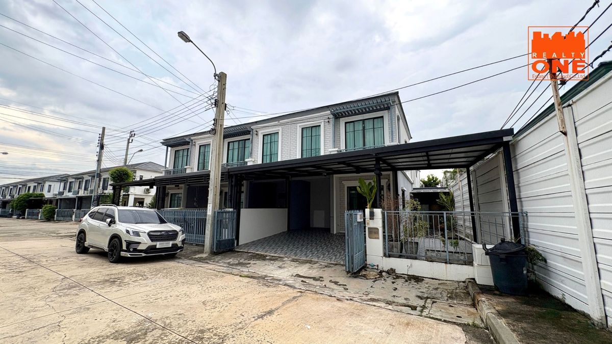 ขายทาวน์โฮมมีนบุรี-ร่มเกล้า : ขายบ้าน พฤกษาวิลล์ กรุงเทพกรีฑา วงแหวน 30.2 ตารางวา หลังมุม 4 ห้องนอน 