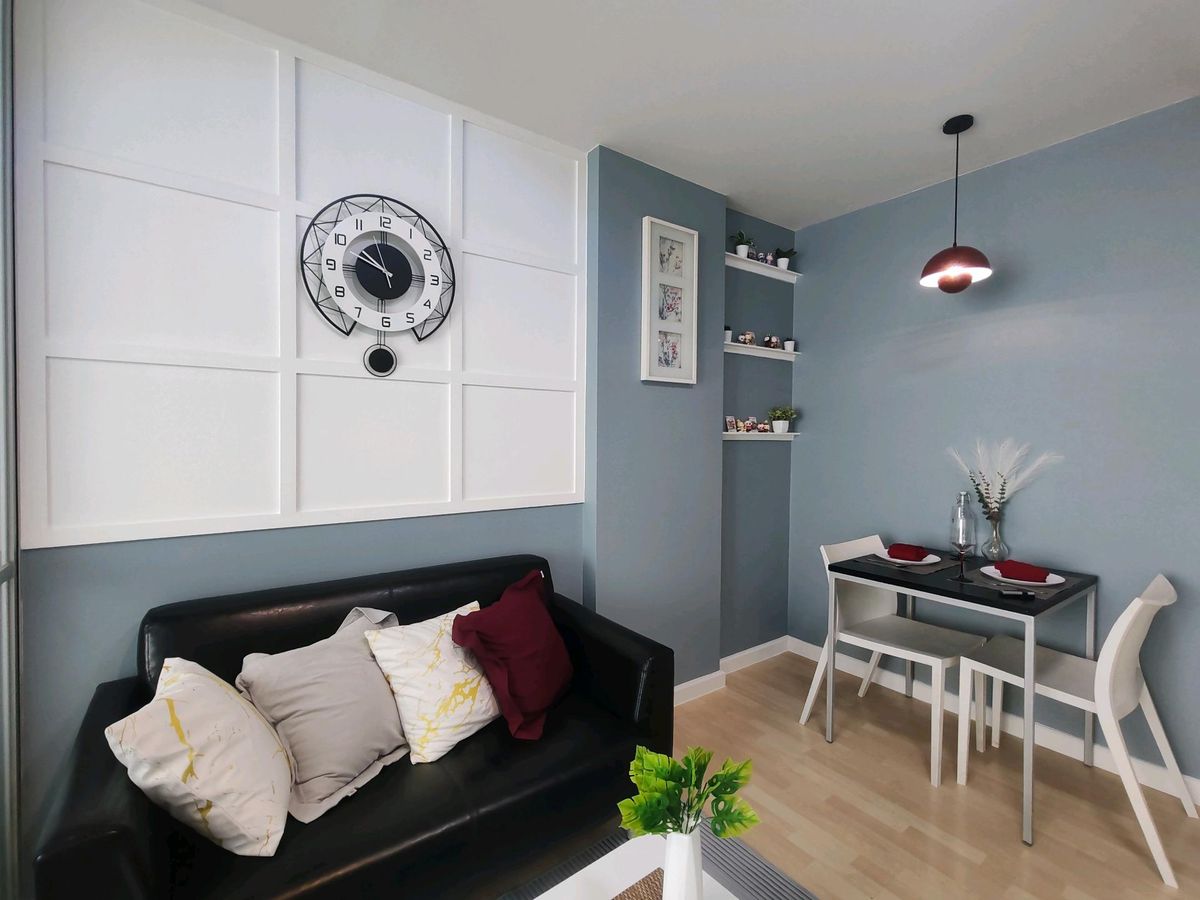 ขายคอนโดเสรีไทย-นิด้า : คอนโดแสนสิริ ย่านรามคำแหง ตกแต่งใหม่ 