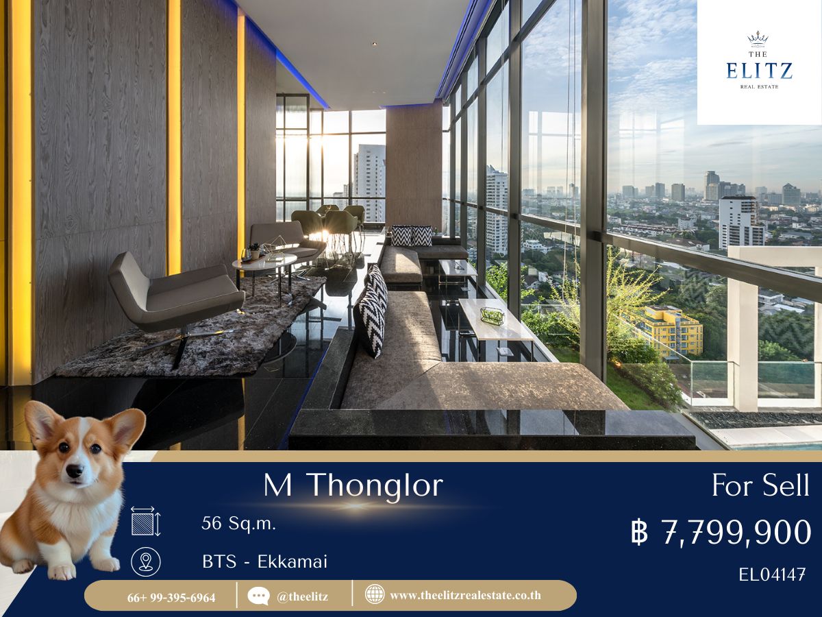 ขายคอนโดสุขุมวิท อโศก ทองหล่อ : 🐶🐱 Rare Opportunity! M Thonglor เลี้ยงน้องหมาแมวได้ ราคาเบากว่าที่คิด รีบเลย 💯