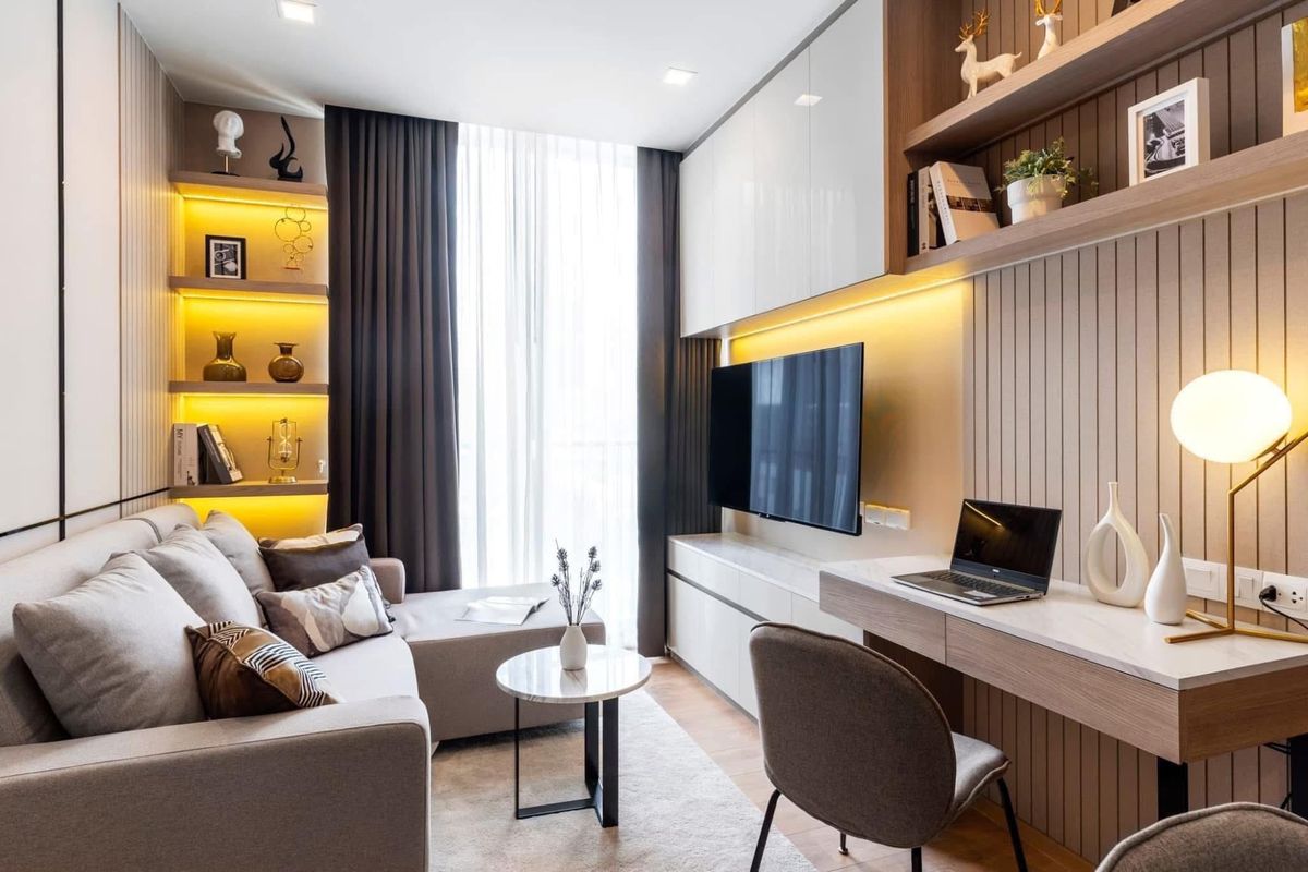 For RentCondoSukhumvit, Asoke, Thonglor : Modern Living in the Heart of Sukhumvit – Garden & Skyline View at Noble Around 33