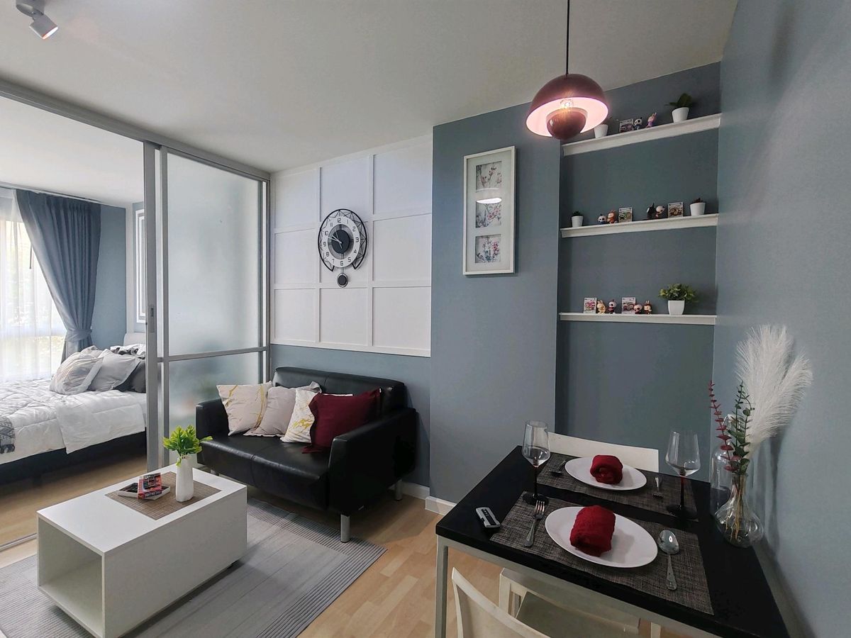 ขายคอนโดเสรีไทย-นิด้า : คอนโดแสนสิริ ย่านรามคำแหง ตกแต่งใหม่ 