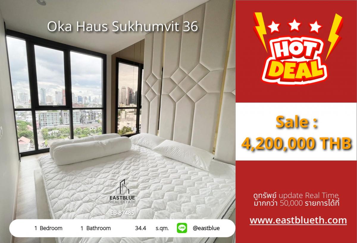 For SaleCondoSukhumvit, Asoke, Thonglor : ราคาจริงรวมค่าใช้จ่ายแล้วคอนโดหรู ใกล้ BTS ทองหล่อ 1 นอน 34 ตรม. เริ่ม 4.2 ลบ. 
ชีวิตสะดวก สระว่ายน้ำ ฟิตเนส ครบพร้อมอยู่!