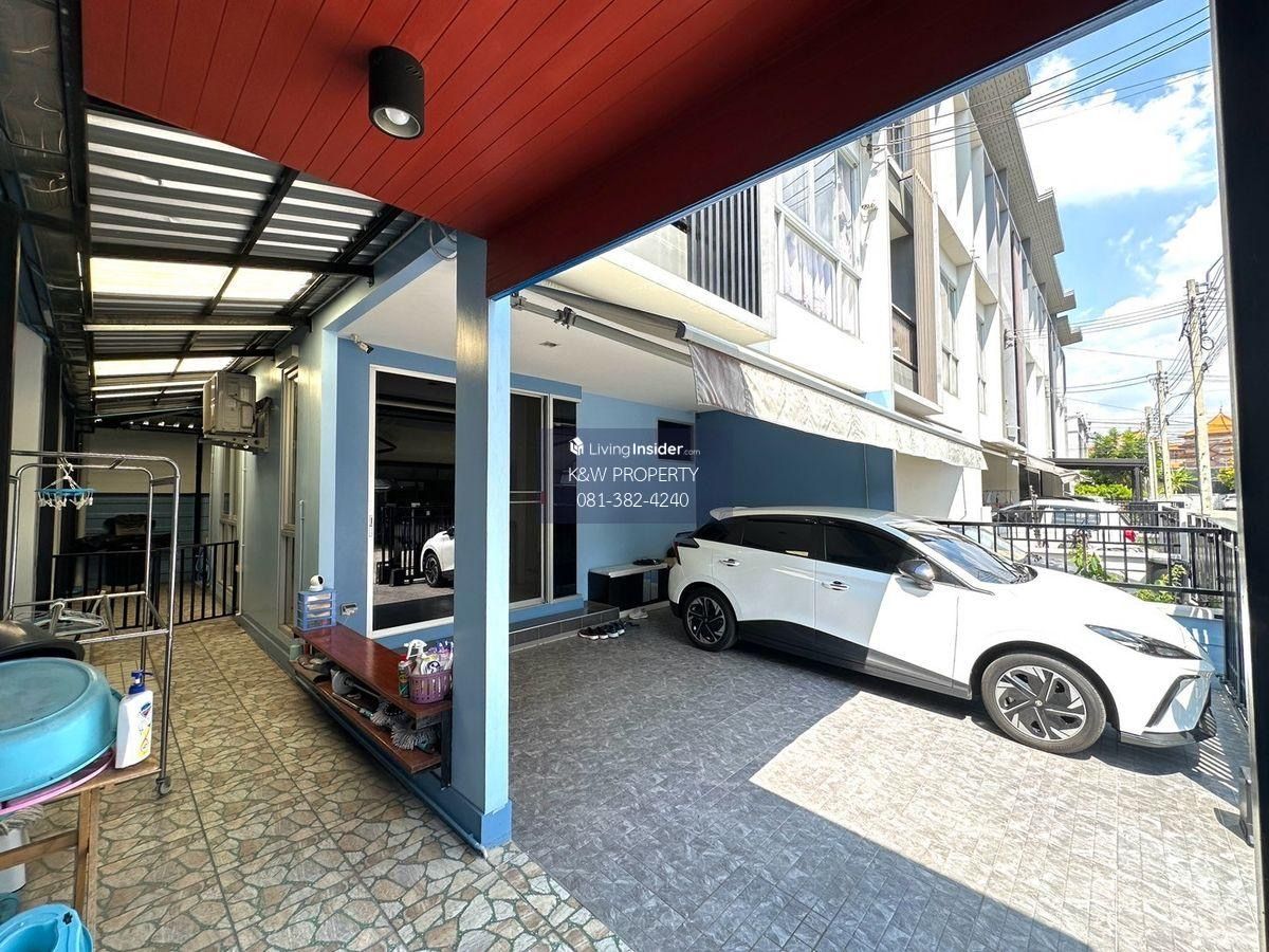 ให้เช่าทาวน์โฮมนวมินทร์ รามอินทรา : ให้เช่าทาวน์โฮม 3 ชั้น ฟรี กล้องวงจรปิด ประตูรั้วรีโมท ห้องมุม ม.สัมมากร อเวนิว รามอินทรา-วงแหวน