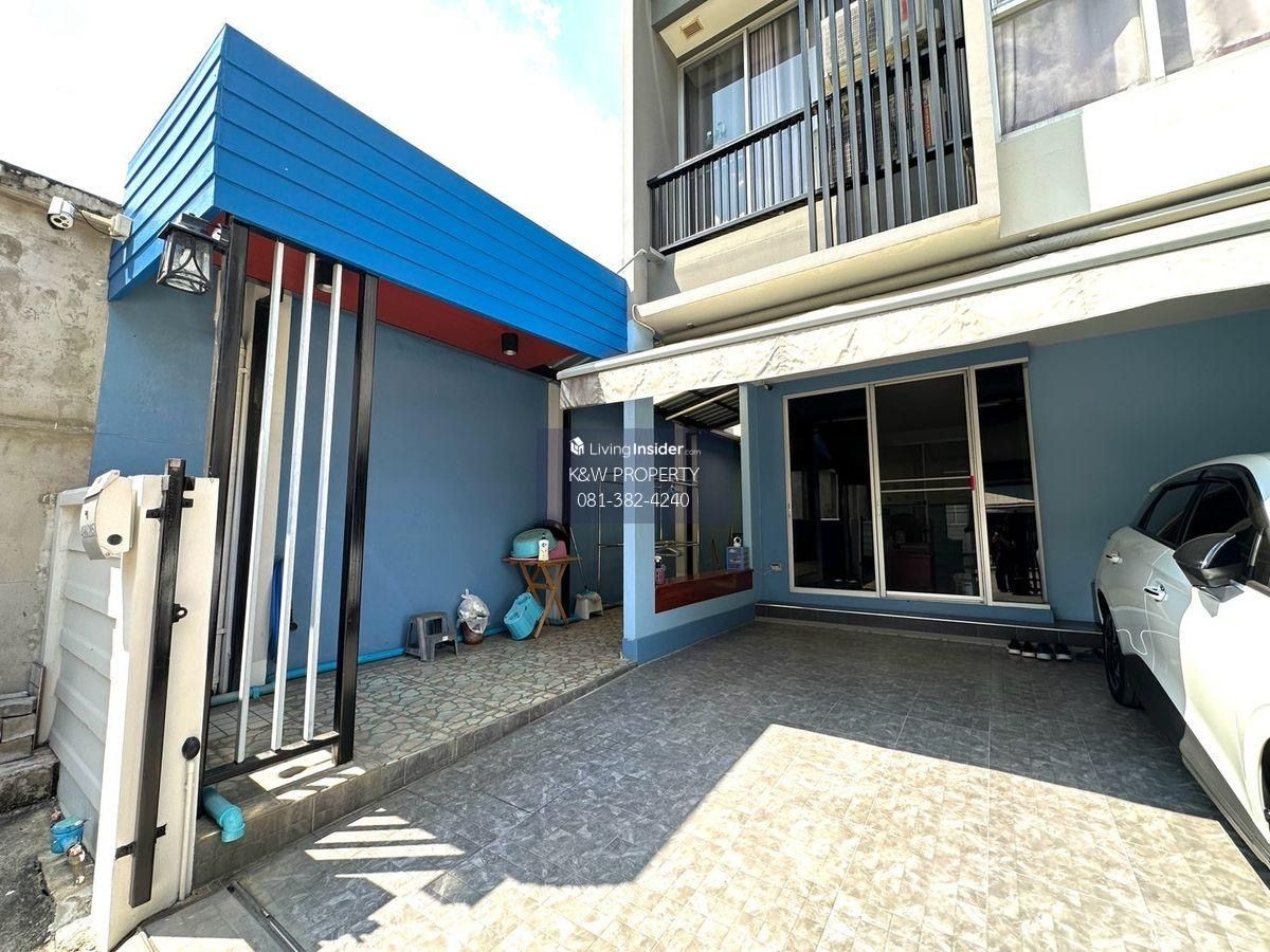 ให้เช่าทาวน์โฮมนวมินทร์ รามอินทรา : ให้เช่าทาวน์โฮม 3 ชั้น ฟรี กล้องวงจรปิด ประตูรั้วรีโมท ห้องมุม ม.สัมมากร อเวนิว รามอินทรา-วงแหวน