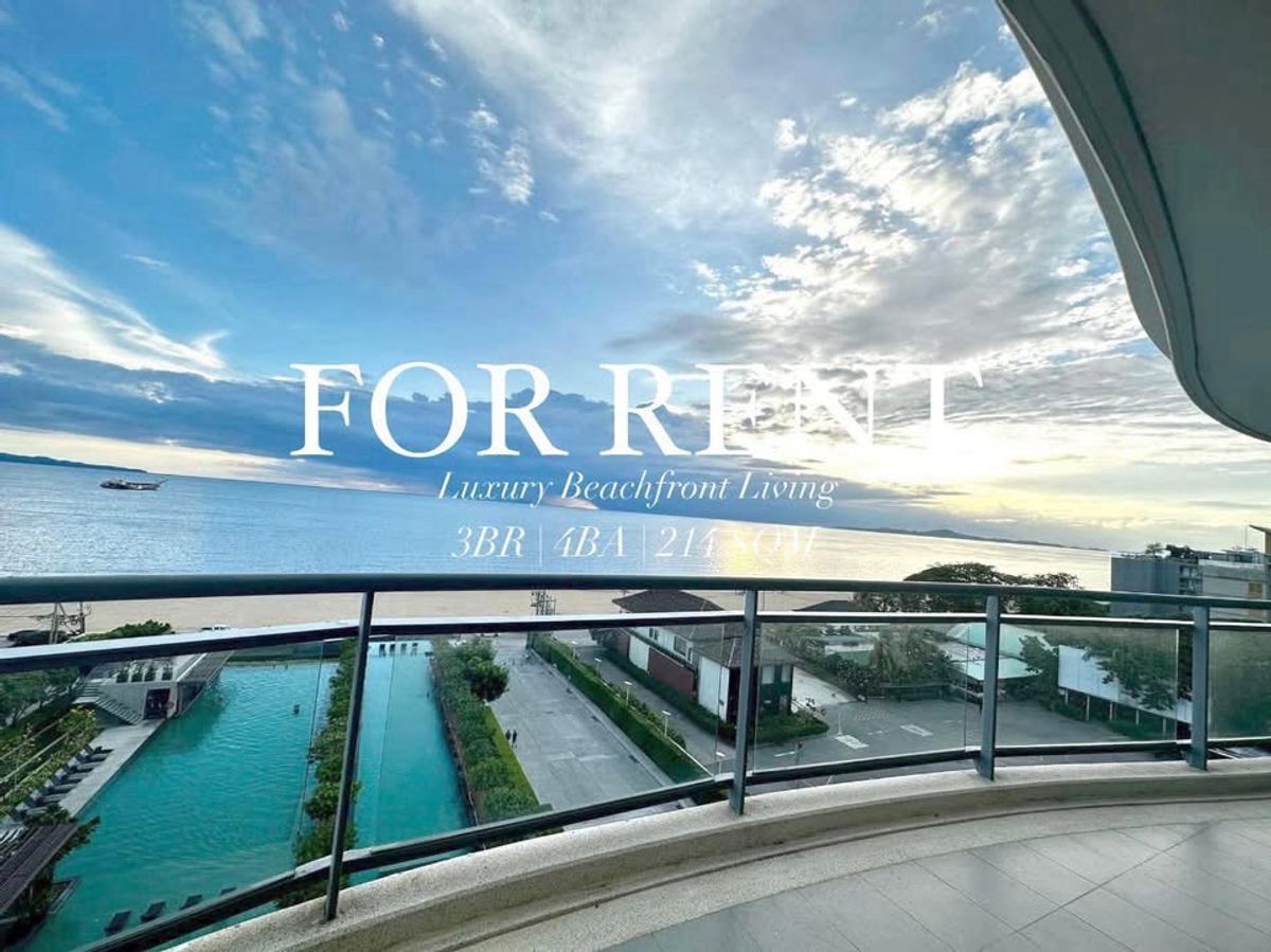 For RentCondoPattaya, Bangsaen, Chonburi : FOR RENT - Luxury Beachfront 3BR | Reflection Jomtien Pattaya 